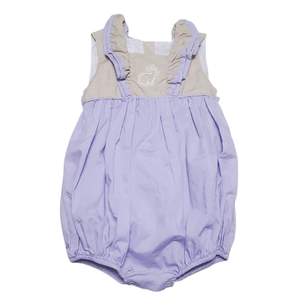 Firefly Lane Baby Girl Easter Bunny Rabbit Bubble Romper 18M